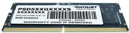 Оперативная память Patriot Signature Line 32ГБ DDR5 SODIMM 5600 МГц PSD532G56002S фото 2
