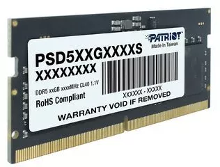 Оперативная память Patriot Signature Line 32ГБ DDR5 SODIMM 5600 МГц PSD532G56002S фото 3
