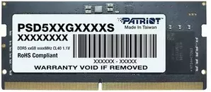 PATRIOT Signature Line 32ГБ DDR5 SODIMM 5600 МГц PSD532G56002S