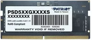 Оперативная память Patriot Signature Line 8ГБ DDR5 4800 МГц PSD58G480041S фото