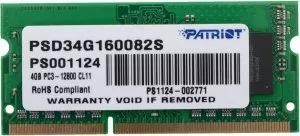 Модуль памяти Patriot Signature Line PSD34G160082S DDR3 PC-12800 4Gb фото