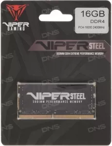 Модуль памяти Patriot Viper Steel 16GB DDR4 SODIMM PC4-19200 PVS416G240C5S фото