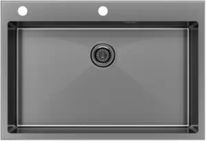 Кухонная мойка Paulmark Vast Edge PM777551-GM фото