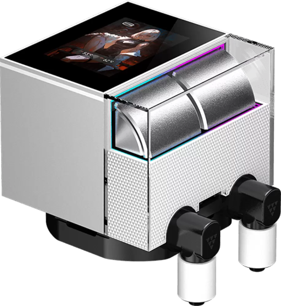 Система жидкостного охлаждения для процессора PCCooler DS360 Display (белый) фото