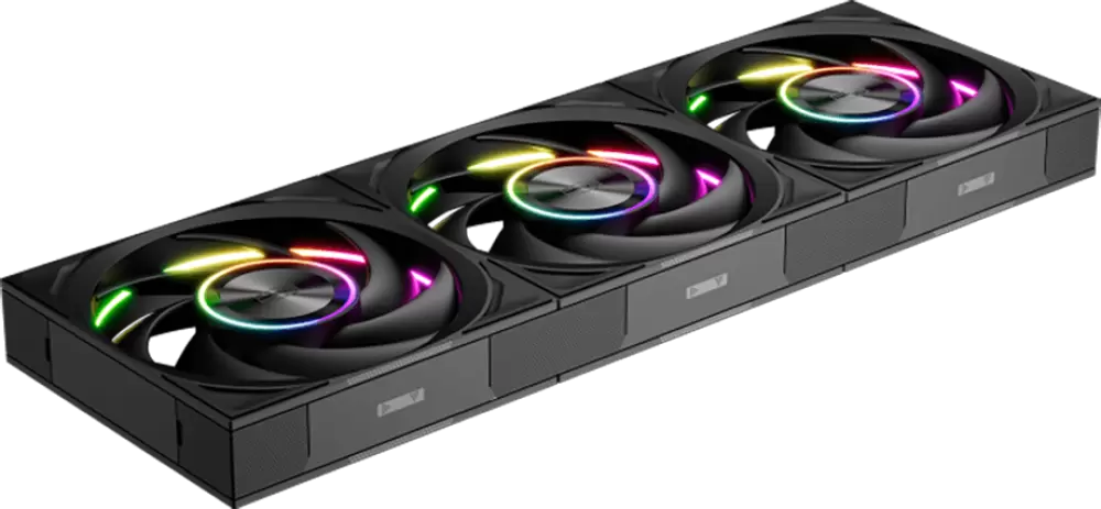 Комплект вентиляторов для корпуса PCCooler F7 X120 ARGB BK 3IN1 фото
