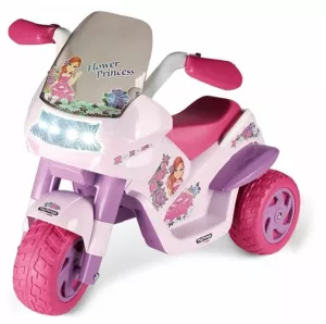 Детский электромотоцикл Peg Perego Flower Princess IGED0923 (белый/розовый) фото