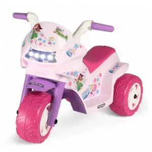 Детский электромотоцикл Peg Perego Mini Fairy IGMD0008 (белый)/розовый) фото