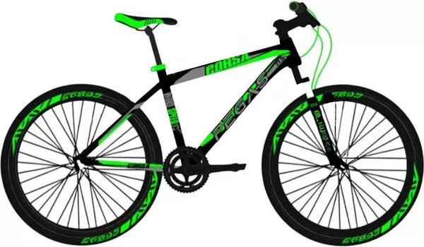 Pegas Corsa 26 р.19 (черный/зеленый)