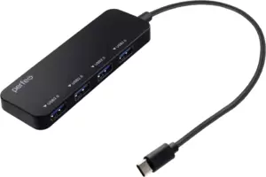 USB-хаб Perfeo 4 Port C-HUB PF-H048 (черный) фото