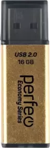 USB Flash Perfeo E03 16GB PF-E03Gl016ES (золото) фото