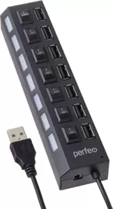 USB-хаб Perfeo PF-H033 (черный) фото