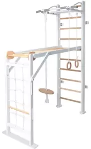 Детский спортивный комплекс Perfetto Sport Scala In Legno 2 Bianco-naturale PS-118