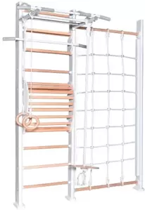 Perfetto Sport Scala In Legno Con Rete 1 Bianco-naturale PS-128