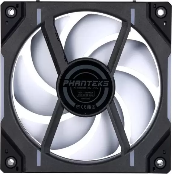 Комплект вентиляторов для корпуса Phanteks D30-120 D-RGB Reversed Black Triple PH-F120D30R_DRGB_PWM_BK01_3P фото 3
