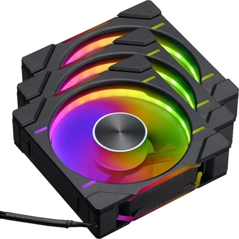 Комплект вентиляторов для корпуса Phanteks D30-120 D-RGB Reversed Black Triple PH-F120D30R_DRGB_PWM_BK01_3P фото 6