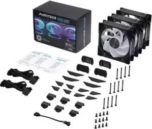 Комплект вентиляторов для корпуса Phanteks D30-120 D-RGB Reversed Black Triple PH-F120D30R_DRGB_PWM_BK01_3P фото