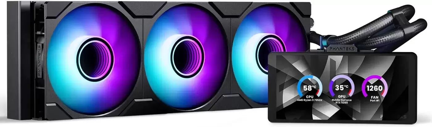 Phanteks Glacier One 360M25-LCD PH-GO360M25G2LCD_DBK01