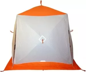 Палатка для зимней рыбалки Пингвин Призма Термолайт Композит (белый/оранжевый) фото