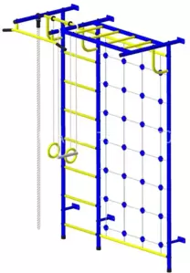 Детский спортивный комплекс Пионер С4С (синий/желтый) фото