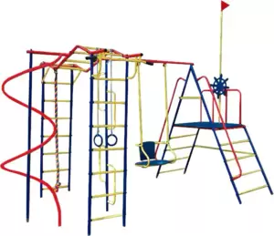 Детский спортивный комплекс Пионер Юнга дачный со спиралью фото