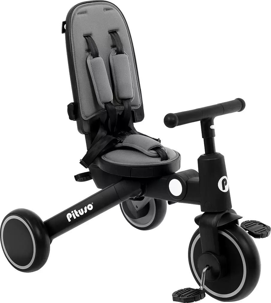 Детский велосипед Pituso Leve Pro T8-Grey (серый) фото