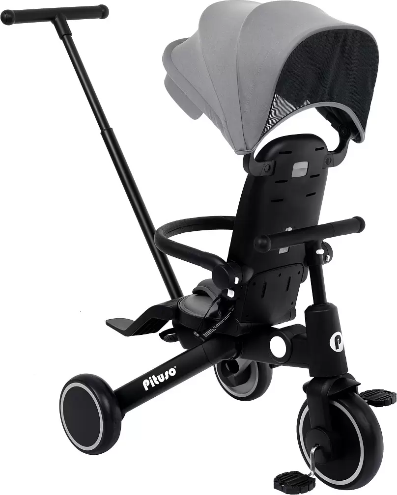 Детский велосипед Pituso Leve Pro T8-Grey (серый) фото