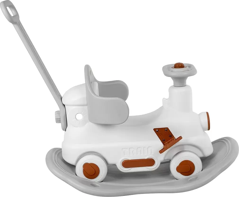 Качалка-каталка Pituso Паровозик / YY-HT01-1 (серый) фото