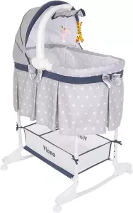 Детская кроватка Pituso Viana 3 в 1 / YS401-SG (Stars Grey/серый) фото