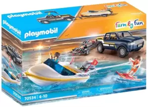 Конструктор Playmobil PM70534 Пикап на скоростном катере фото