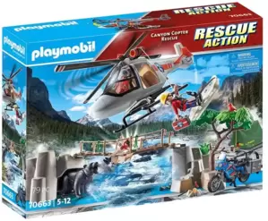 Конструктор Playmobil PM70663 Спасение вертолета в каньоне фото