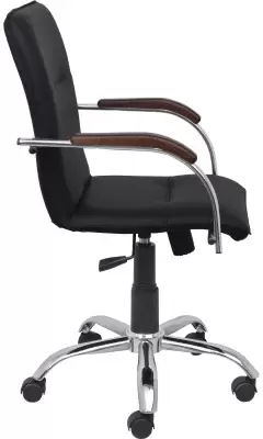 Офисное кресло ПМК Самба КС 2 / PMK 000.458 (черный/локти дерево темное) фото