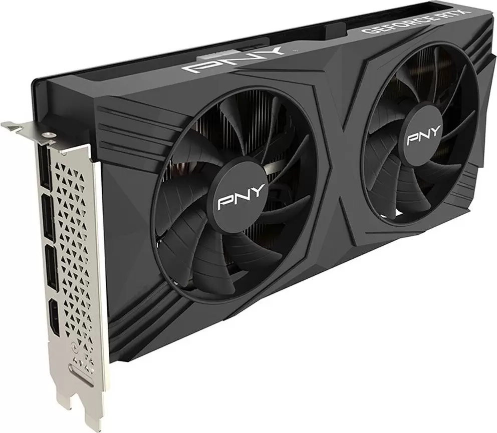 Видеокарта PNY GeForce RTX 4070 Super 12GB Verto Overclocked Dual Fan VCG4070S12DFXPB1-O фото 4