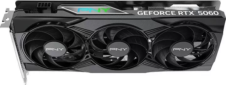 Видеокарта PNY GeForce RTX 5060 8GB ARGB EPIC-X RGB Overclocked Triple Fan VCG50608TFXXPB1-O фото