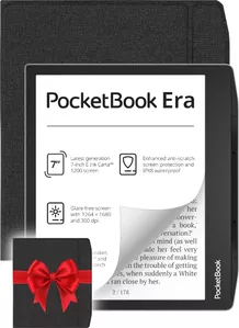 Электронная книга PocketBook 700 Era 16GB (черный/серебристый) + Обложка 700 Flip Series, Black фото