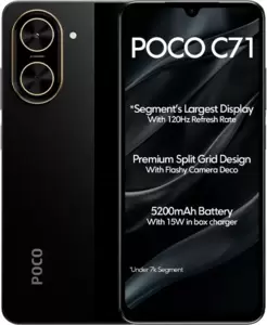POCO C71 4GB/64GB международная версия (черный)