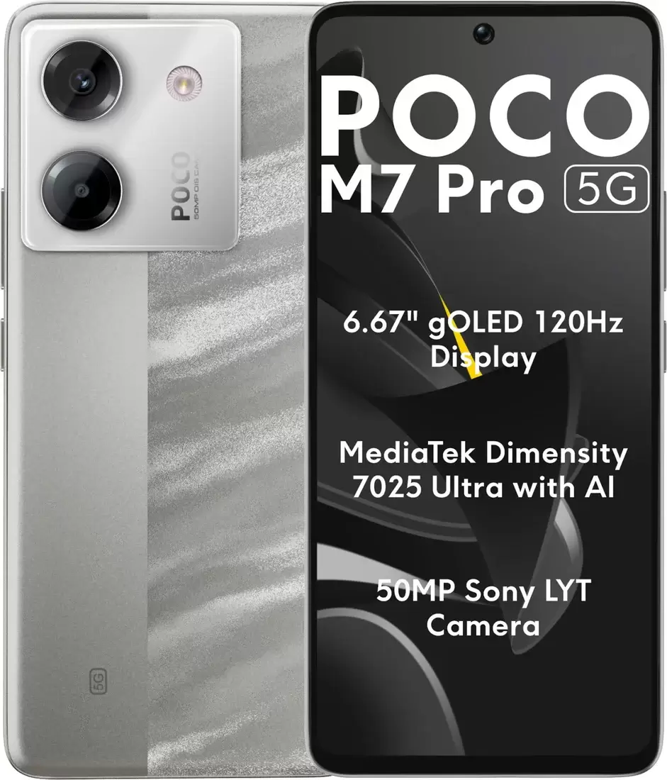 POCO M7 Pro 5G 12GB/512GB международная версия (серебристый)