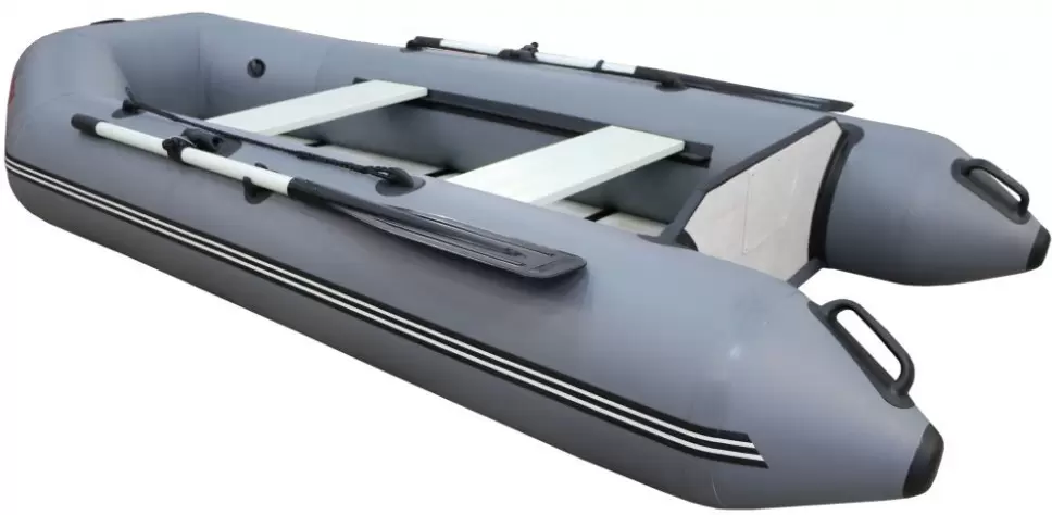Моторно-гребная лодка Polar Bird 260 ТМ Киль СС Teal Стеклокомпозит (серый) фото 2