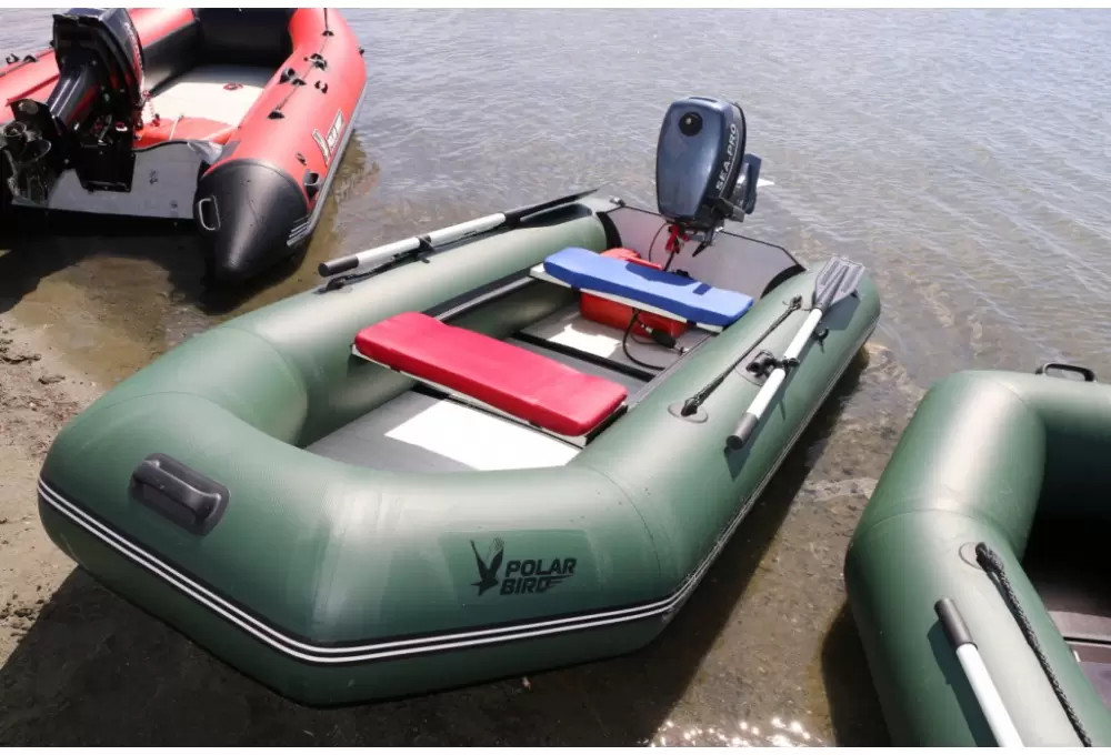 Моторно-гребная лодка Polar Bird 260 ТМ Киль СС Teal Стеклокомпозит (зеленый) фото 4