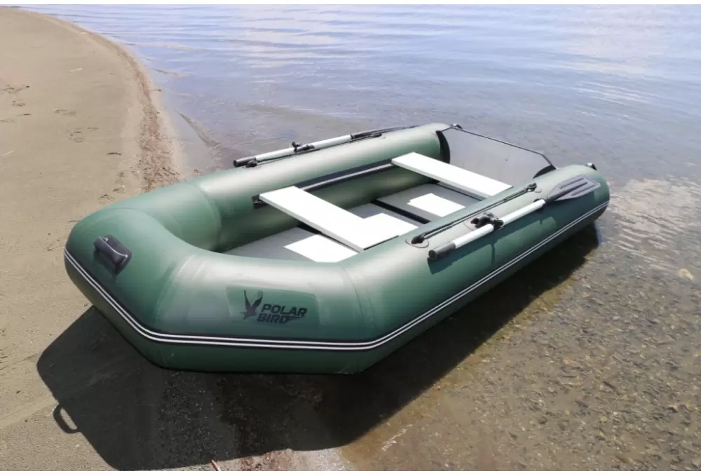 Моторно-гребная лодка Polar Bird 260 ТМ Киль СС Teal Стеклокомпозит (зеленый) фото 5