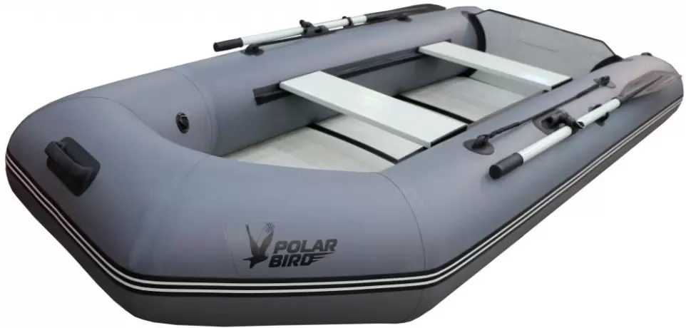 Моторно-гребная лодка Polar Bird 280 ТМ Киль СС Teal Стеклокомпозит (серый) фото 6