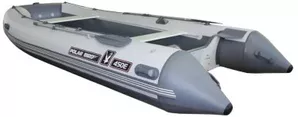Моторно-гребная лодка Polar Bird PB-450E стеклокомпозит (серый) фото