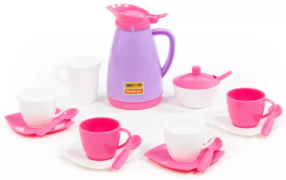 Игровой набор Полесье 40626 Набор детской посуды Алиса на 4 персоны (Pretty Pink) фото