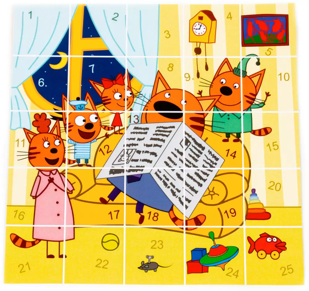 Настольная игра Полесье Три кота. Семья котов 04643 фото