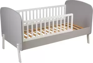 Детская кроватка Polini Kids Mirum 2000 / 0003148-51 (серый/белый) фото