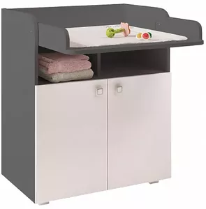 Комод пеленальный Polini Kids Simple 1270 (серый/белый) фото