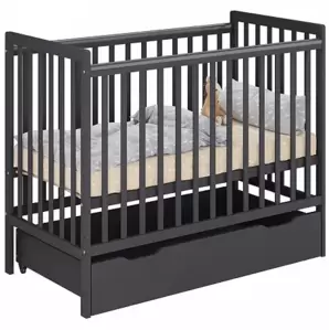 Детская кроватка Polini Kids Simple 310-03 (графит) фото