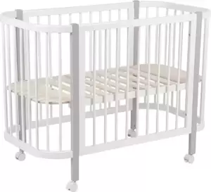 Детская кроватка Polini Kids Simple 350 (белый/серый) фото