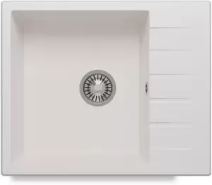 Кухонная мойка Polygran Deka 600 (белый хлопок) фото