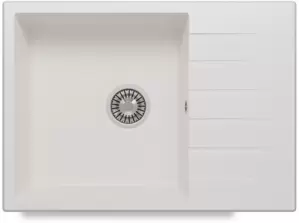 Кухонная мойка Polygran Deka 700 (белый хлопок) фото