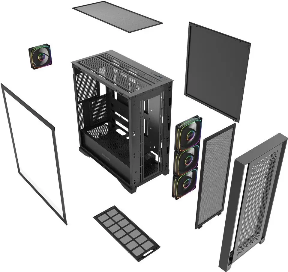 Корпус Powercase ByteFlow Pro ARGB CH9GPB-A4 фото 3